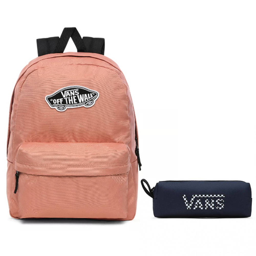 Vans Realm Rose Dawn Rucksack - VN0A3UI6ZLS + Pencil Pouch