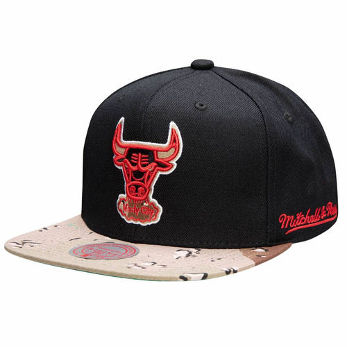 Czapka z daszkiem Mitchell & Ness NBA HWC Chicago Bulls Choco Camo - HHSS1101-CBUYYPPPBLCK