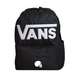 Plecak szkolny miejski Vans Old Skool Drop V Backpack Black VN000H4ZBLK1 + Custom Skull