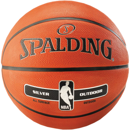 Piłka do koszykówki Spalding NBA Silver Outdoor na zewnątrz streetball