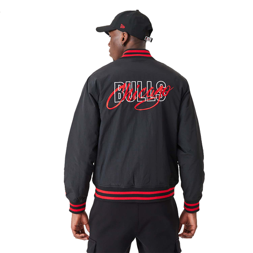 Kurtka bomberka New Era NBA Chicago Bulls Script Bomber Jacket - 60332203