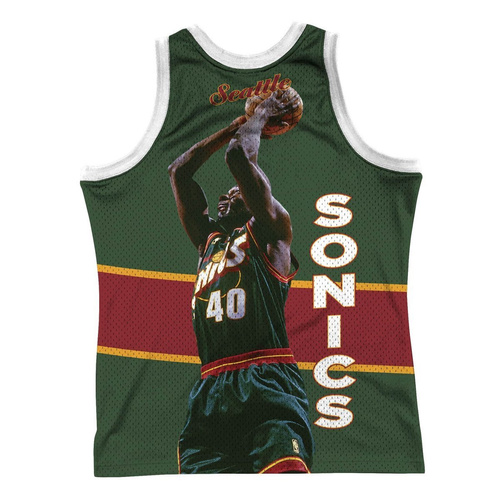 Koszulka bezrękawnik Mitchell & Ness NBA Seattle Supersonics Shawn Kemp