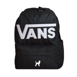 Plecak szkolny miejski Vans Old Skool Drop V Backpack Black VN000H4ZBLK1 + Custom Pudel