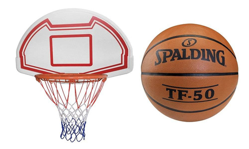 Basketball Backboard MASTER 90 x 60 cm + Spalding TF-50 Basketball