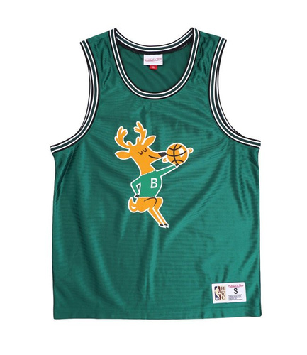 Mitchell & Ness NBA Milwaukee Bucks Dazzle Tank Top - MSTKDF18015-MBUGREN1
