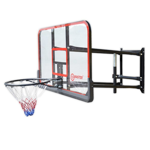 Tablica do Kosza Koszykówki Master Regulowana z Wysięgnikiem + Piłka Spalding TF-250 Indoor/Outdoor 