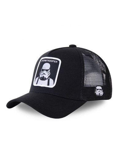 Czapka z daszkiem Capslab Star Wars Stormtrooper Trucker czarna - CL/STT/1/BA