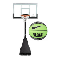 Set to Basketball Portable Stand OneTeam + Nike Everyday All-Court 8P Ball