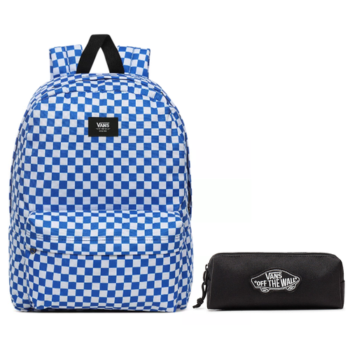 Plecak szkolny Vans Old III Skool Victoria Blue Check piórnik
