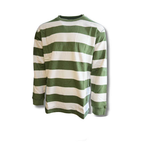 Bluza Taikan Everything Striped Longsleeve Crew Sweatshirt Green - 1306004.GRN