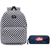 Zestaw plecak szkolny Vans Old Skool Check kratka VN0A5KHRY28 + piórnik szkolny Vans VN0A3HMQKEJ1