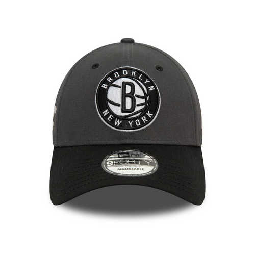 New Era 9FORTY NBA Brooklyn Nets Side Patch Dark Grey Adjustable Cap - 60565134