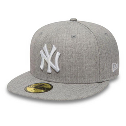 New Era 59FIFTY MLB NY New York Yankees Essential Heather Grey Fullcap - 11044974