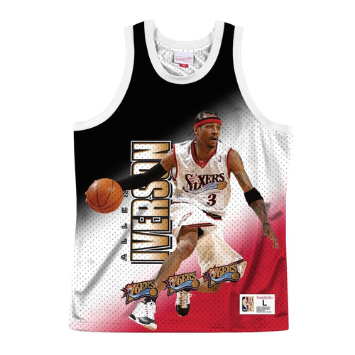 Mitchell & Ness NBA behind The Back Tank Philadelphia 76ers - Allen Iverson - MSTKMI19002-P76WHITAIV