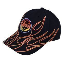 Czapka z daszkiem Mitchell & Ness NBA Houston Rockets Flamez Strapback - 6LUXMM20018 HROBLCK