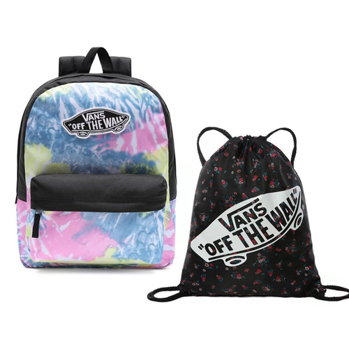 VANS Realm Tie Dye Orchid - VN0A3UI6ZGY + Benched Bag
