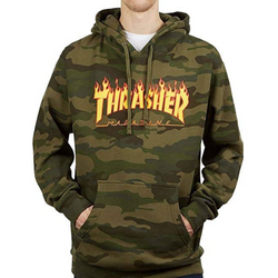 Bluza z kapturem Thrasher Flame Logo Hoodie Camo - 144735