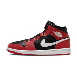 Buty męskie do koszykówki Air Jordan 1 Mid Black/Gym Red/White - DQ8426-061