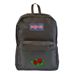Plecak młodzieżowy JanSport SUPERBREAK ONE Black Custom Roses - EKOA5BAGN551