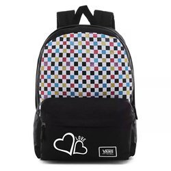 Plecak szkolny Vans Glitter Check Realm - VN0A48HGUX9 - Custom Love