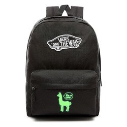 Plecak szkolny sportowy VANS Realm Backpack czarny VN0A3UI6BLK + Custom Lumi Lama