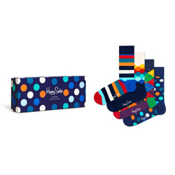 Skarpetki Happy Socks Multi-color Kolorowe Giftbox 4-pack Prezent Pudełko