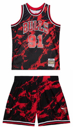 Strój koszykarski Mitchell & Ness Marble NBA Dennis Rodman Chicago Bulls