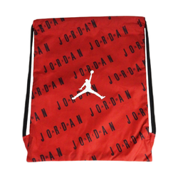 Worek szkolny młodzieżowy Nike Air Jordan Gym Sack Bag Playoffs Red/Black - 9A0745-R78