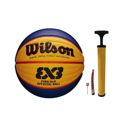 Zestaw do koszykówki Piłka Wilson FIBA 3x3 + Pompka