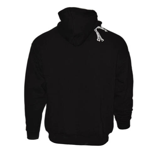 Bluza koszykarska z kapturem basketball K1X Net Hoody Black   - KXM241-013-1