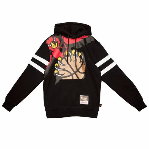 Bluza z kapturem  Mitchell & Ness NBA Big Face 2.0 Atlanta Hawks czarna