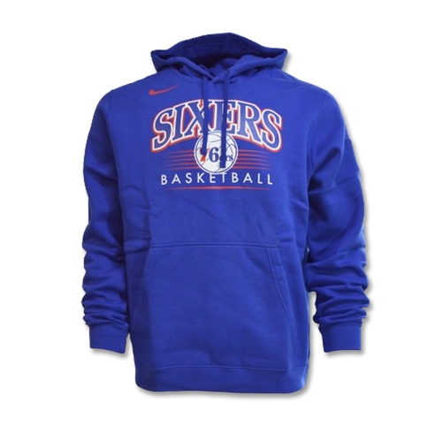 Bluza z kapturem Nike Philadelphia 76ers Club Fleece Crest Hoodie Rush Blue - BV0951-495