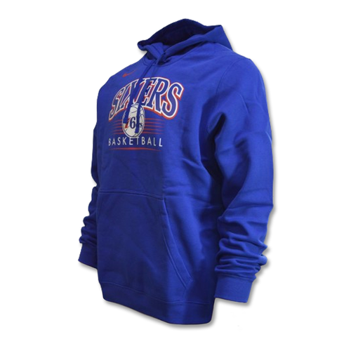 Bluza z kapturem Nike Philadelphia 76ers Club Fleece Crest Hoodie Rush Blue - BV0951-495