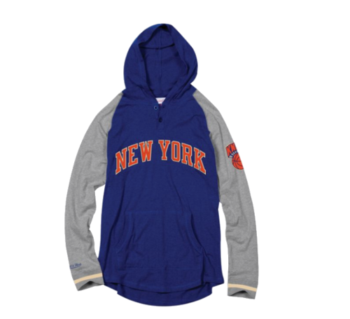 Bluza z kapturem sportowa Mitchell & Ness NBA New York Knicks 
