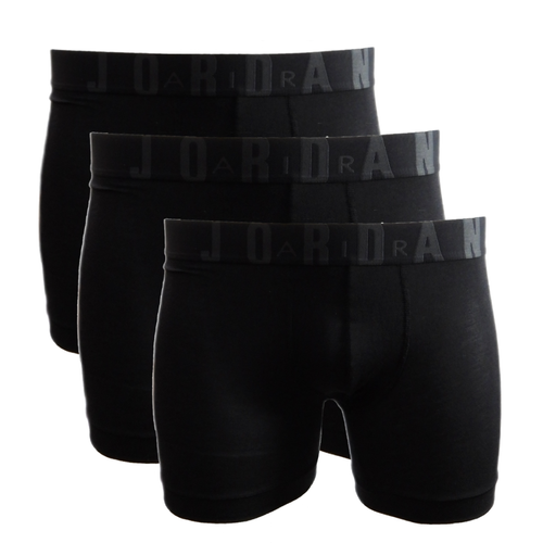 Bokserki męskie Air Jordan Flight Men's Modal Boxer Briefs 3-Pack Czarne - JM0621-023