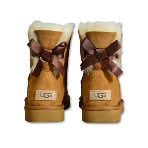 Buty damskie śniegowce UGG Mini Bailey Bow II - 1016501-CHE