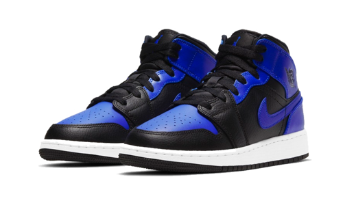 Buty dziecięce Air Jordan 1 Mid Hyper Royal GS - 554725-077