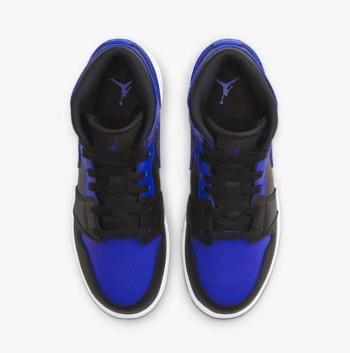 Buty dziecięce Air Jordan 1 Mid Hyper Royal GS - 554725-077