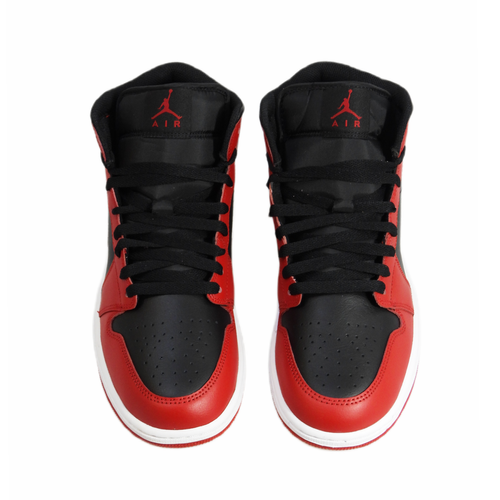 Buty męskie do koszykówki Air Jordan 1 Mid Black/Gym Red/White - DQ8426-061