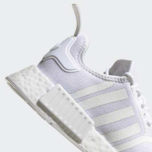 Buty na lato damskie Adidas NMD_R1 Primeblue Białe Sportowe - GX8313