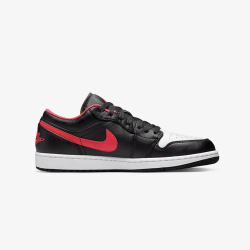 Buty sportowe Air Jordan 1 LOW Black/Fire Red/White - 553558-063