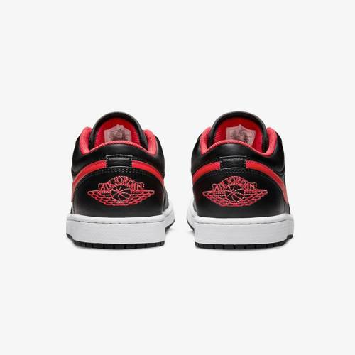 Buty sportowe Air Jordan 1 LOW Black/Fire Red/White - 553558-063