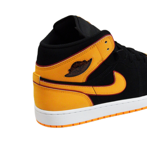 Buty sportowe męskie Air Jordan 1 Mid SE Black Orange Pomarańczowe - FJ4923-008