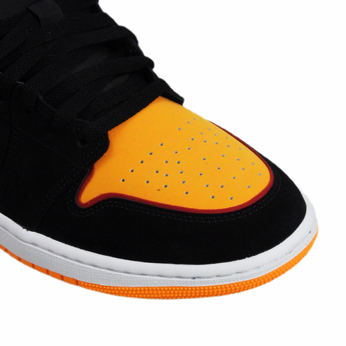 Buty sportowe męskie Air Jordan 1 Mid SE Black Orange Pomarańczowe - FJ4923-008