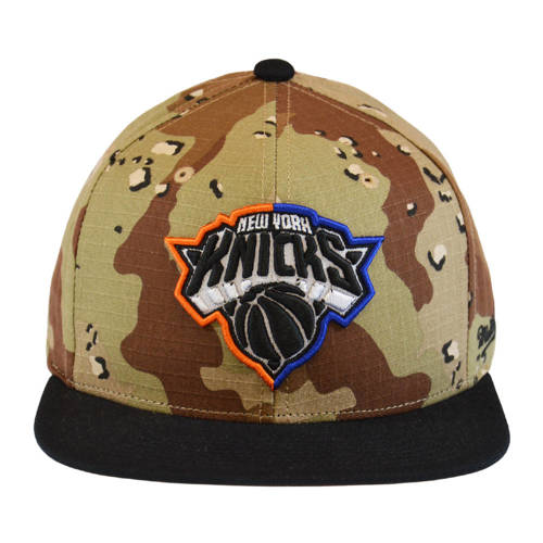 Czapka z daszkiem Mitchell & Ness NBA Choco Camo Snapback New York Knicks