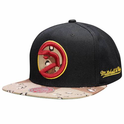 Czapka z daszkiem Mitchell & Ness NBA HWC Atlanta Hawks Choco Camo - HHSS1101-AHAYYPPPBLCK