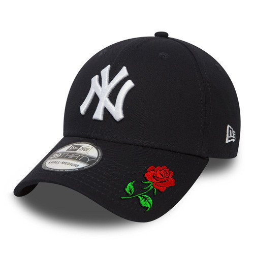 Czapka z daszkiem New Era 39THIRTY MLB NY New York Yankees 10145636 + Custom Rose Róża