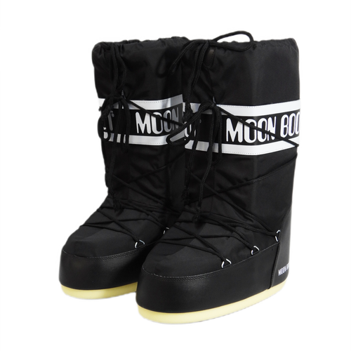 Damskie buty zimowe śniegowce Moon Boot MB Icon Nylon Black - 80D1400440-N001