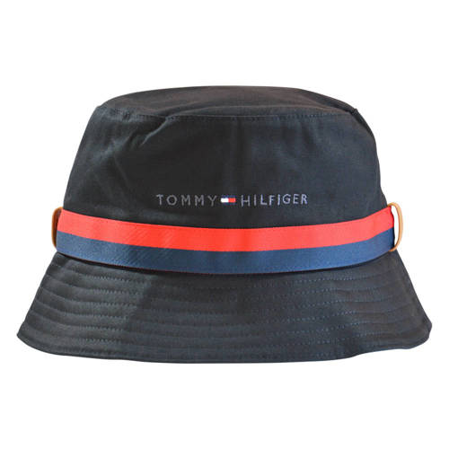 Kapelusz Tommy Hilfiger Established Tape Bucket Czarny - AM0AM08271-0GJ