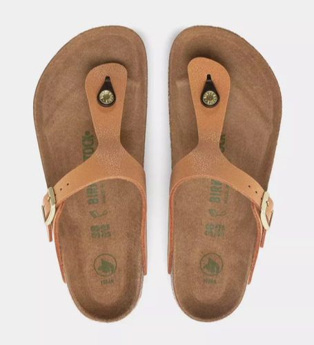 Klapki japonki Birkenstock Gizeh BS brązowe - 1025062 